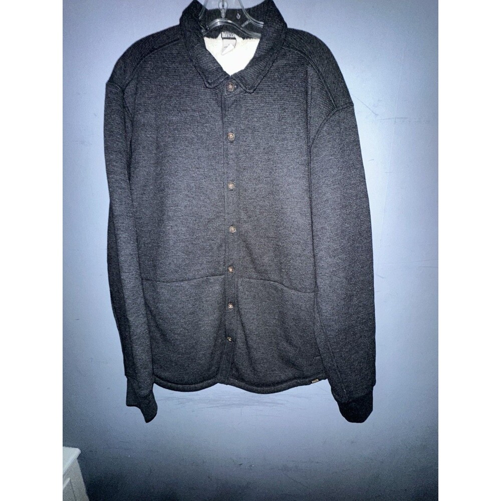 Duluth Trading Co Sherpa Lined Thermal Jacket large Gray Long Sleeve